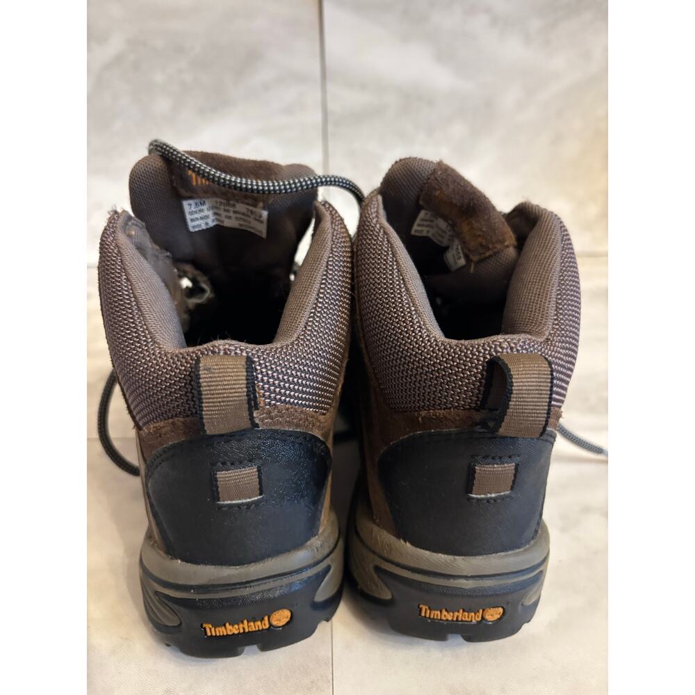 Timberland White Ledge Waterproof Women Hiking Shoes - Dark Brown, Size 7.5M US - Picture 4 of 7